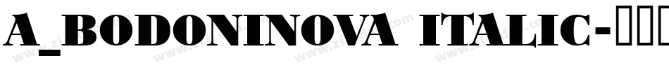 a_BodoniNova Italic字体转换
